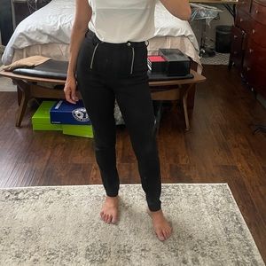 Alexander Wang Moto high-rise pant